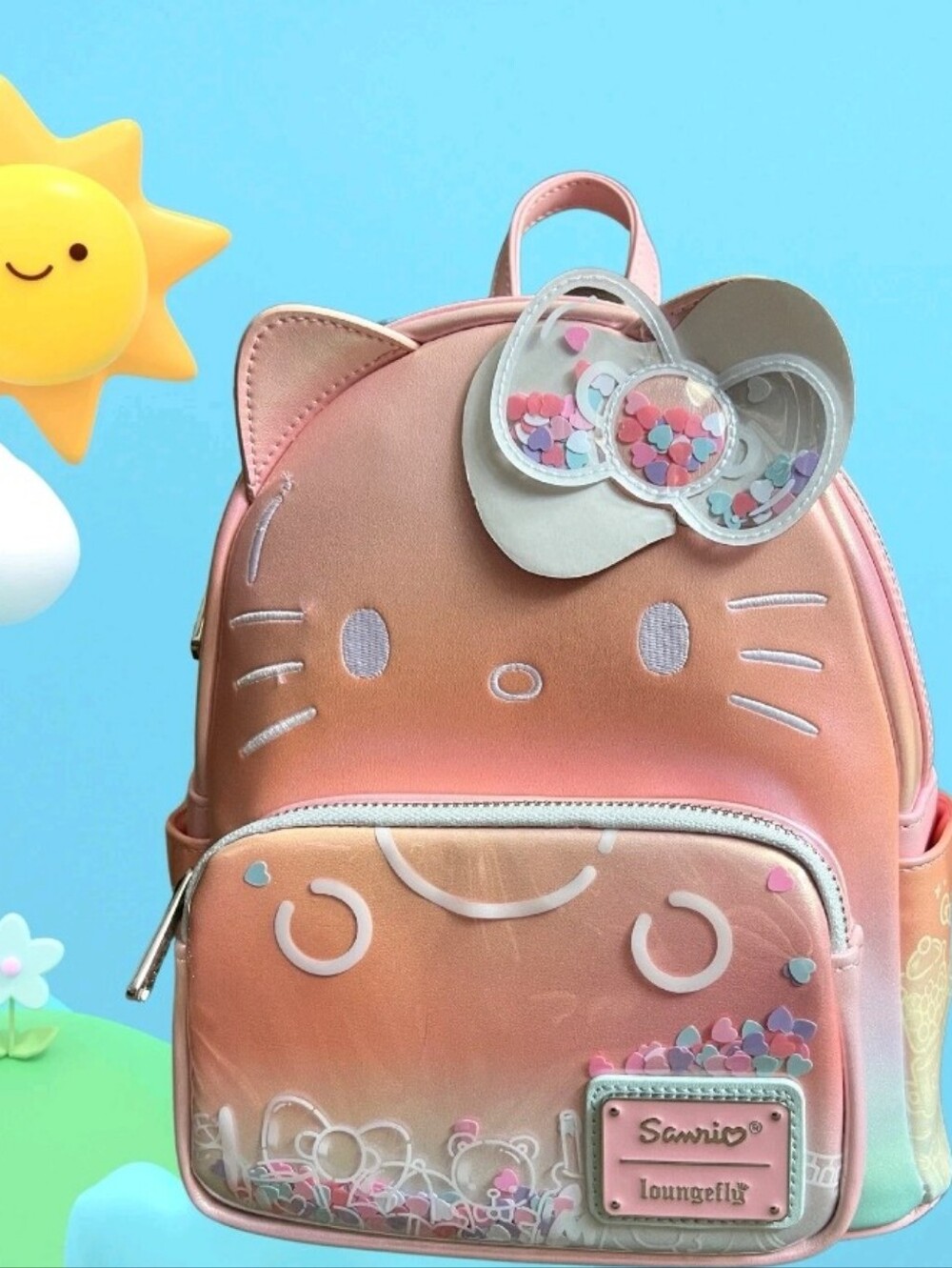 Loungefly Sanrio Hello Kitty 50th Anniversary Confetti Backpack NWT